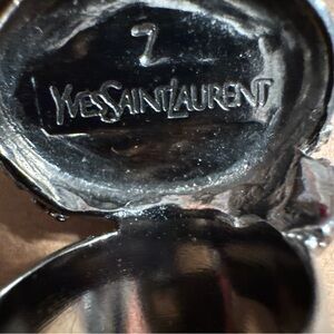 Yves Saint Laurent Metallic Silver Accessory